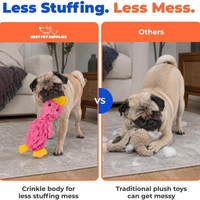 Best Pet Supplies Interactive Squeaky Dog Chew Toy, Ideal Dog Toys For Chewers, Small, Medium Large Dogs, And Fetch Love