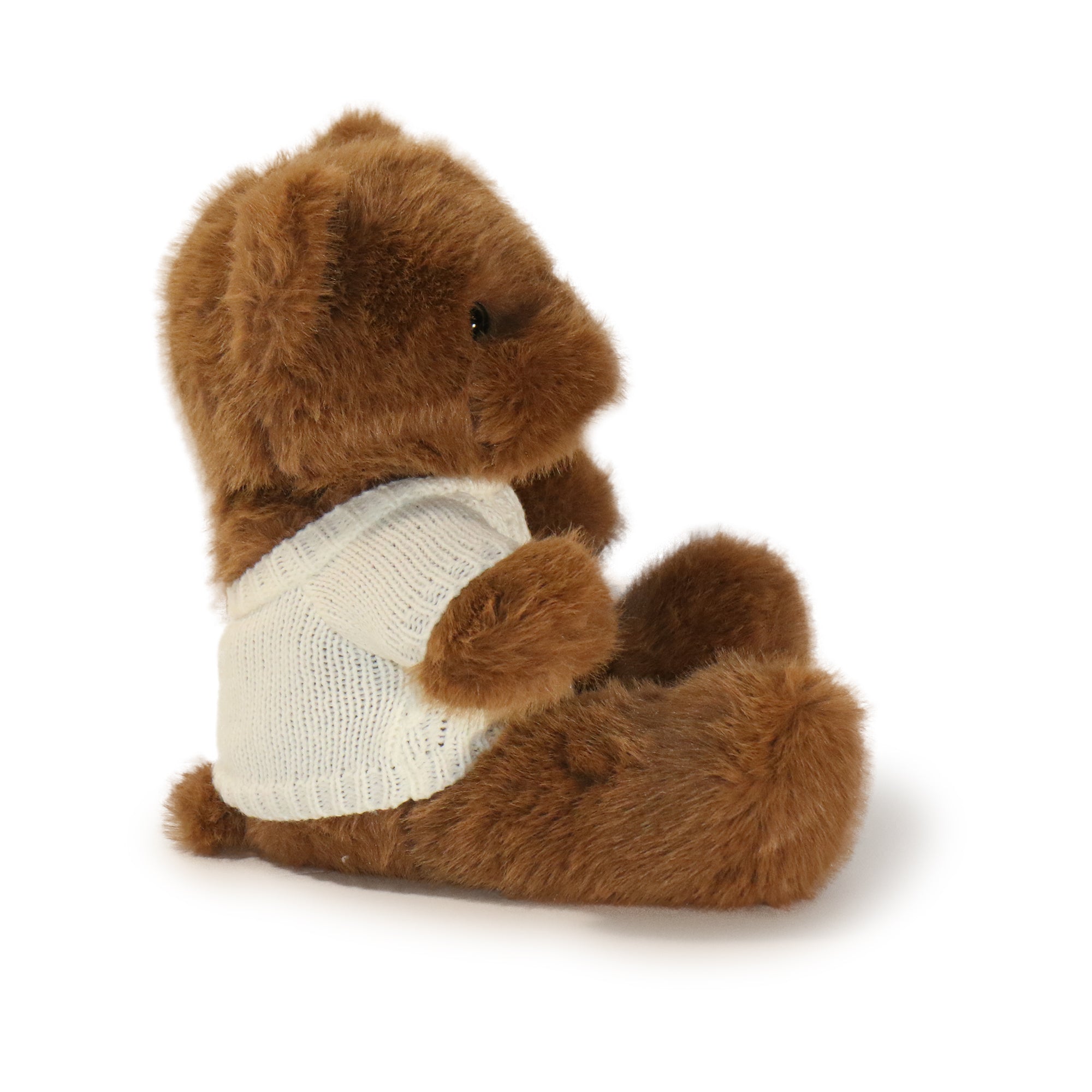 12-inch Fashionable Cozy Sweater Bear with White Sweater