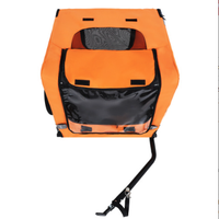 Utdoor Heavy Duty Collapsible Pet Bike Trailer With 16-Inch All Terrain Wheels & Universal Hitch Foldable Dog Cargo Carr