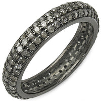 1.40 Carat Genuine TLB Diamond .925 Sterling Silver Ring