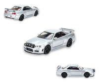 Street Weapon Nissan R34 GT-R Silver Snow Drift 1:64