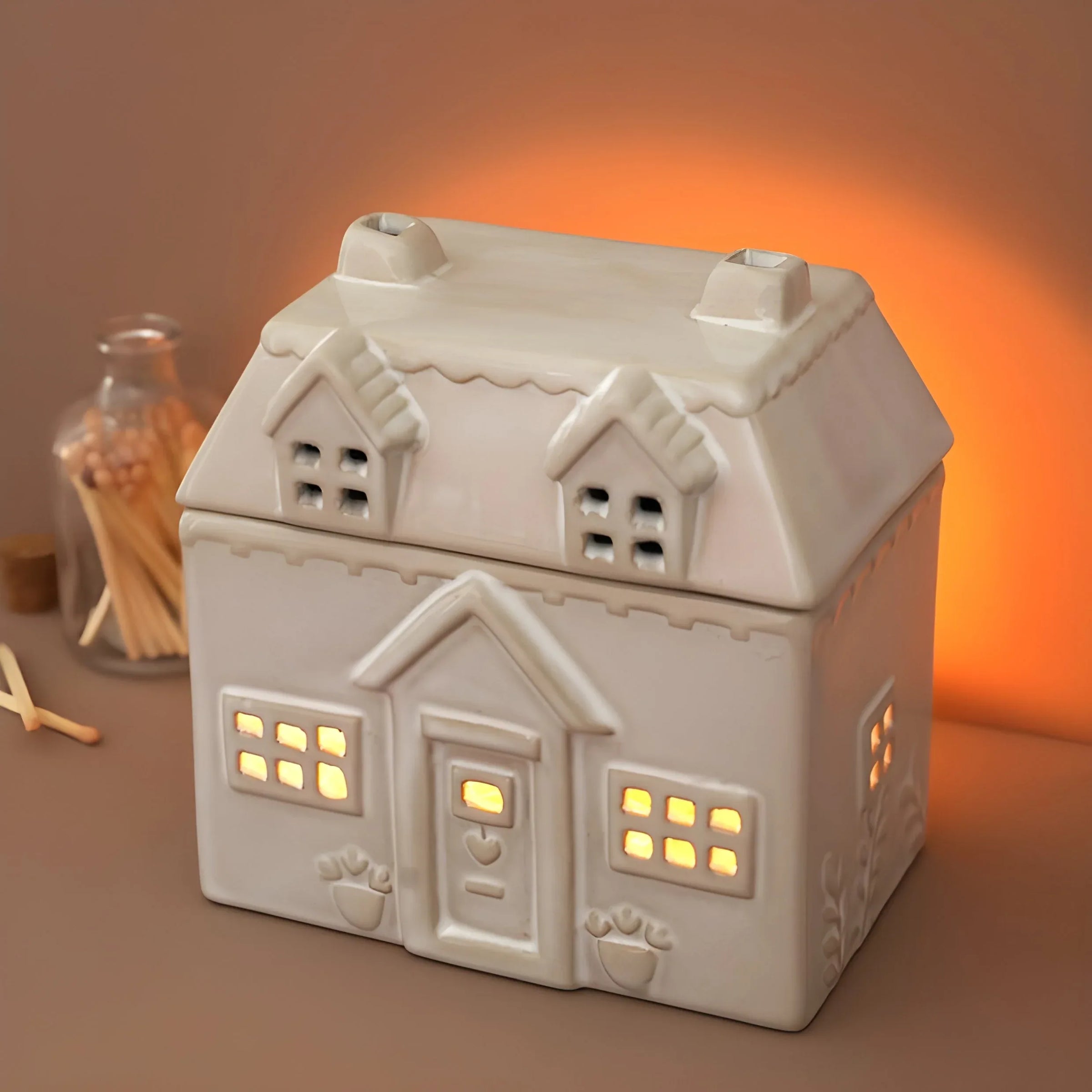 Ceramic House Wax Melt Warmer - BIG FRENCHIES