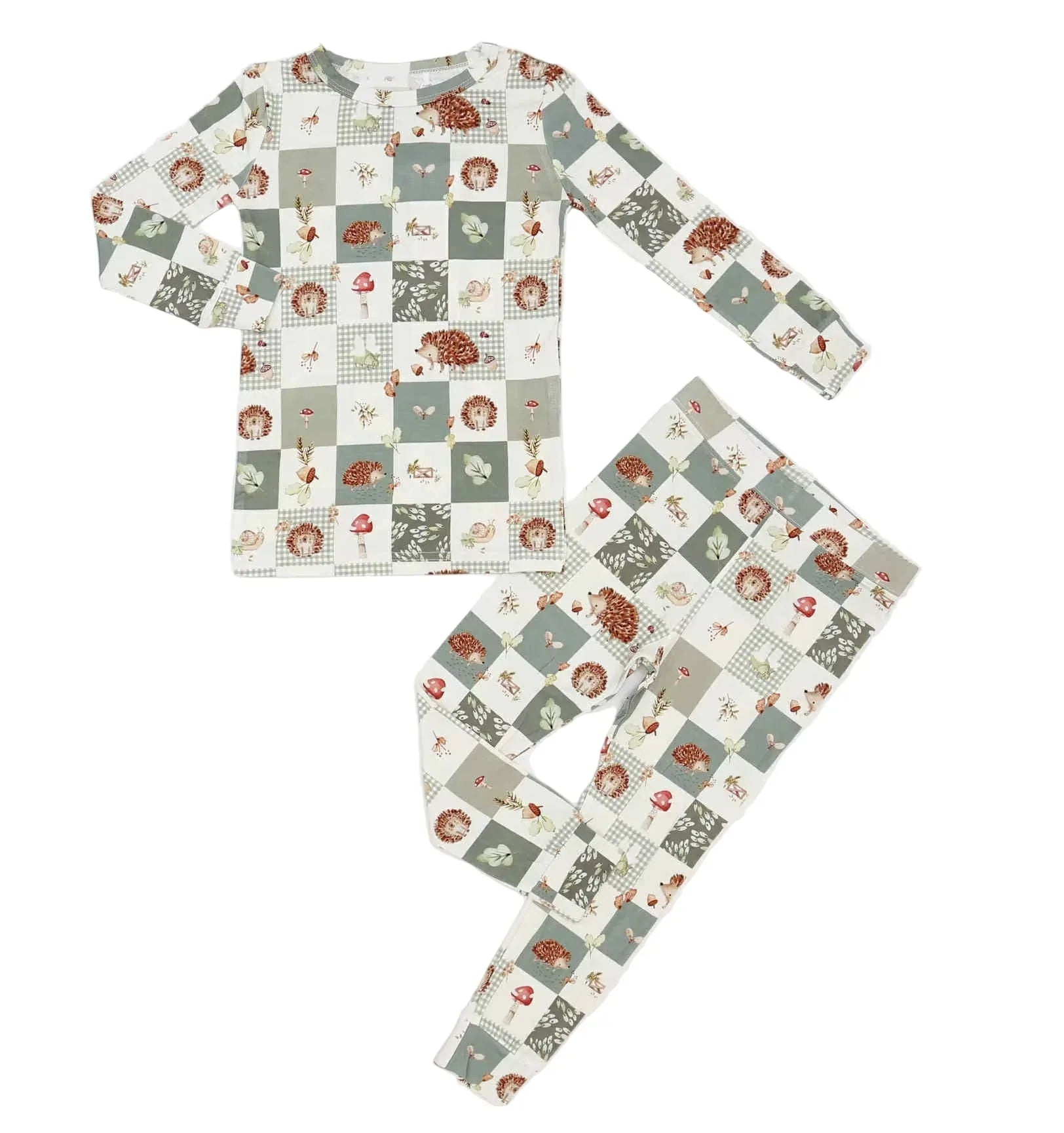 Harvest Hedgehogs 2pc Bamboo Pajamas - BIG FRENCHIES