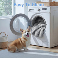 Cooling Human Dog Bed For Adults & Pets, Breathable Washable Floor Lounger, 72 In X 41 In X 12 In, Glacier Grey, Perfect