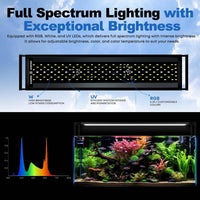 FZONE Aquarium Light 36W LED Plant Light for 24-31" Tanks - Light60 - image 2