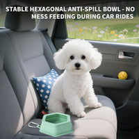No Splash Dog Travel Bowls for Cars - Morandi Green - image 3