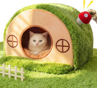Cat House for Indoor Cats, Tree Hole Cat Bed Cave Hideaway