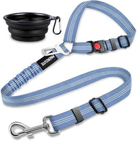 2 Piece Set Dog Seat Belt Retractable Dog Car Seatbelts Adjustable Pet Seat Belt for Vehicle Headrest Restraint Adjustable Heavy Duty & Elastic & Durable Car Harness for Dog