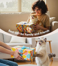 Interactive Cat Toys with[5000mg Premium A+Catnip][Baby Grade] Soft Chew Kicker Cat Toys for Indoor Cats & Kittens, Crinkle &Rattle Fish Sound Toy, Drives Bored Cats Crazy with Fun,3 Pack