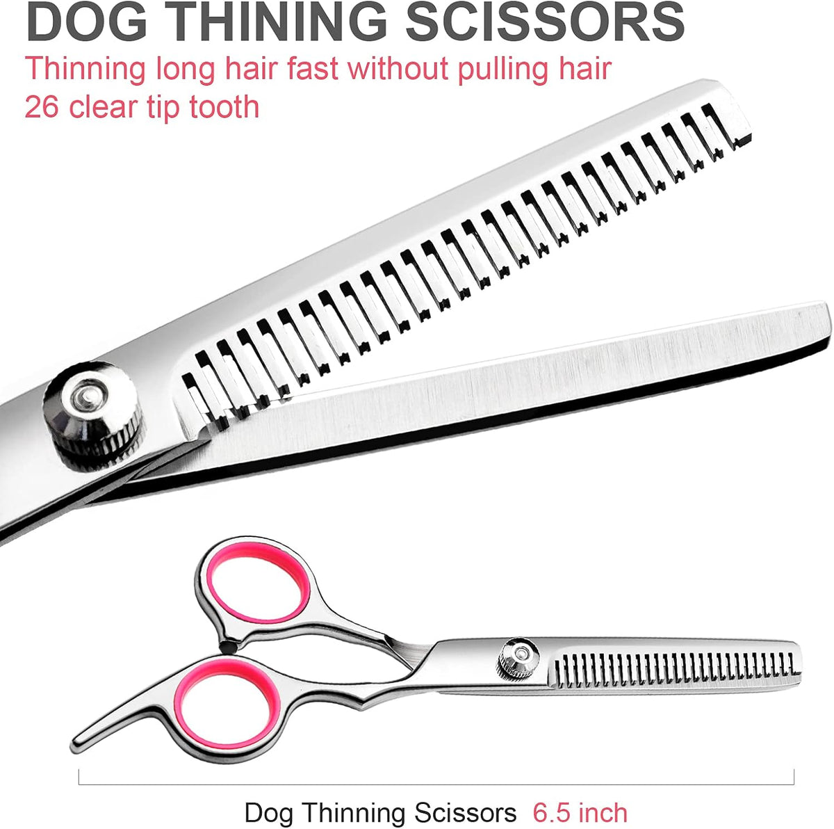 Dog Grooming Scissors Kit - Pink / 4 - image 2