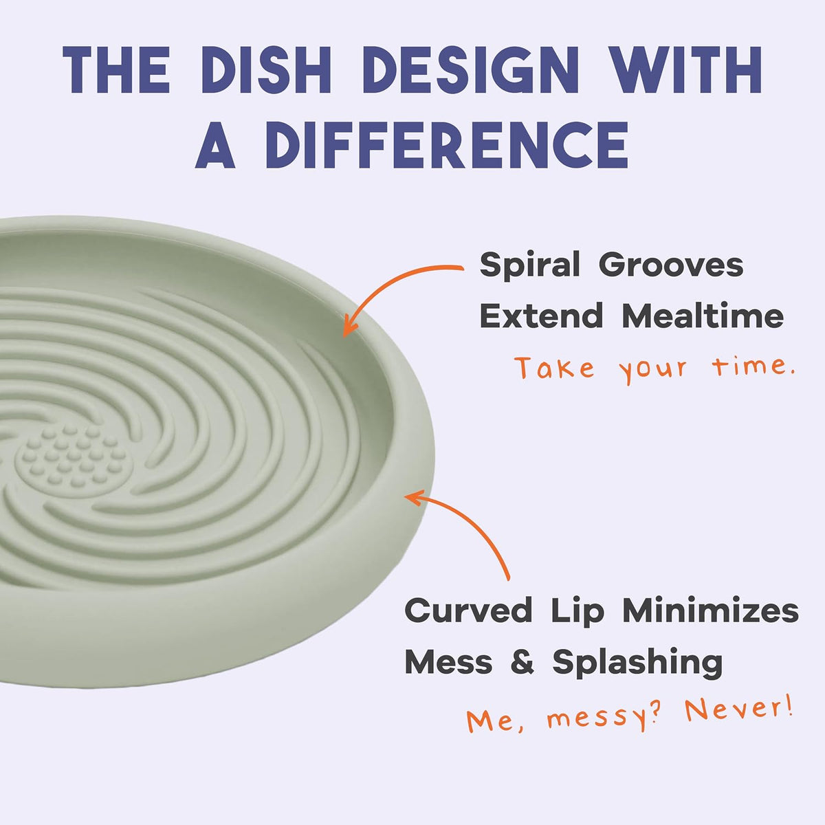 Lick Dish, Silicone Lick Mat + Slow Feeder for Cats & Small Dogs - Sage / Small - image 4