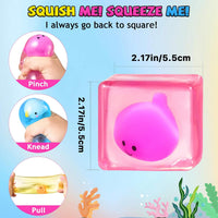 Squishy Fidget Toys Stress Cube - 3pcsstresscube - image 2