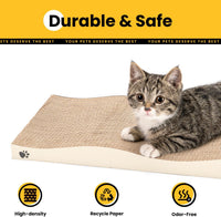 Cat Scratcher, Durable Scratch Pad - Beige / M: 16" - 2 Pack - image 3