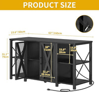 DWVO Reptile Tank Stand Aquarium Stand with Power Outlet & LED Light, 75/90/120 Gallon Terrarium Stand Cabinet - Heavy Duty Fish Tank Stand for Turtle Tank, Reptile Terrarium, 2000LBS Capacity, Black