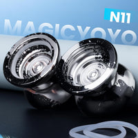 MAGICYOYO N11 Metal Yoyo Professional Responsive & Unresponsive Trick - N11 Black Silver - image 3