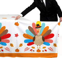 Gatherfun Football Party Decorations Disposable Tablecloth Plastic - thanksgiving - image 4