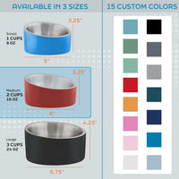 Master Pet Supply Stainless Steel Slanted Dog Cat Food Bowl 24 oz - Camo Patrol / 2 Cups (16 oz) - image 2