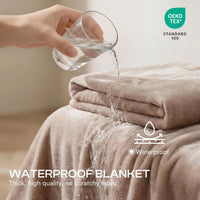 Luciphia Waterproof Pet Blanket - S (40" x28") / Khaki+white - image 2
