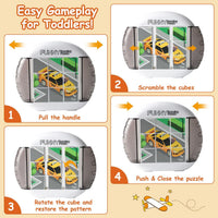 Rotating Puzzle for Toddlers Kids 3+, Travel Essentials Toys – Fun for Kids & Family - Transportation - image 2