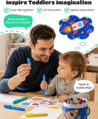 JUPITEARTH 12 Colors Twist Crayons for Toddlers 1-3, Non-Toxic - 36 Colors - image 3