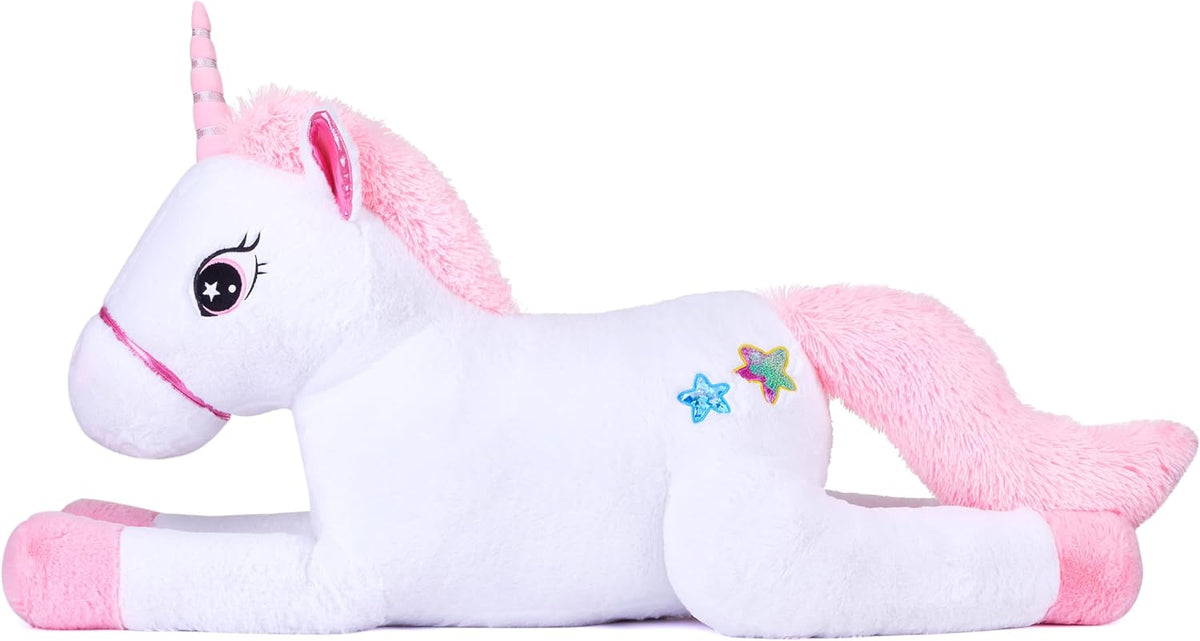 IKASA 43" Giant Unicorn Stuffed Animal, Super Soft - White - image 2