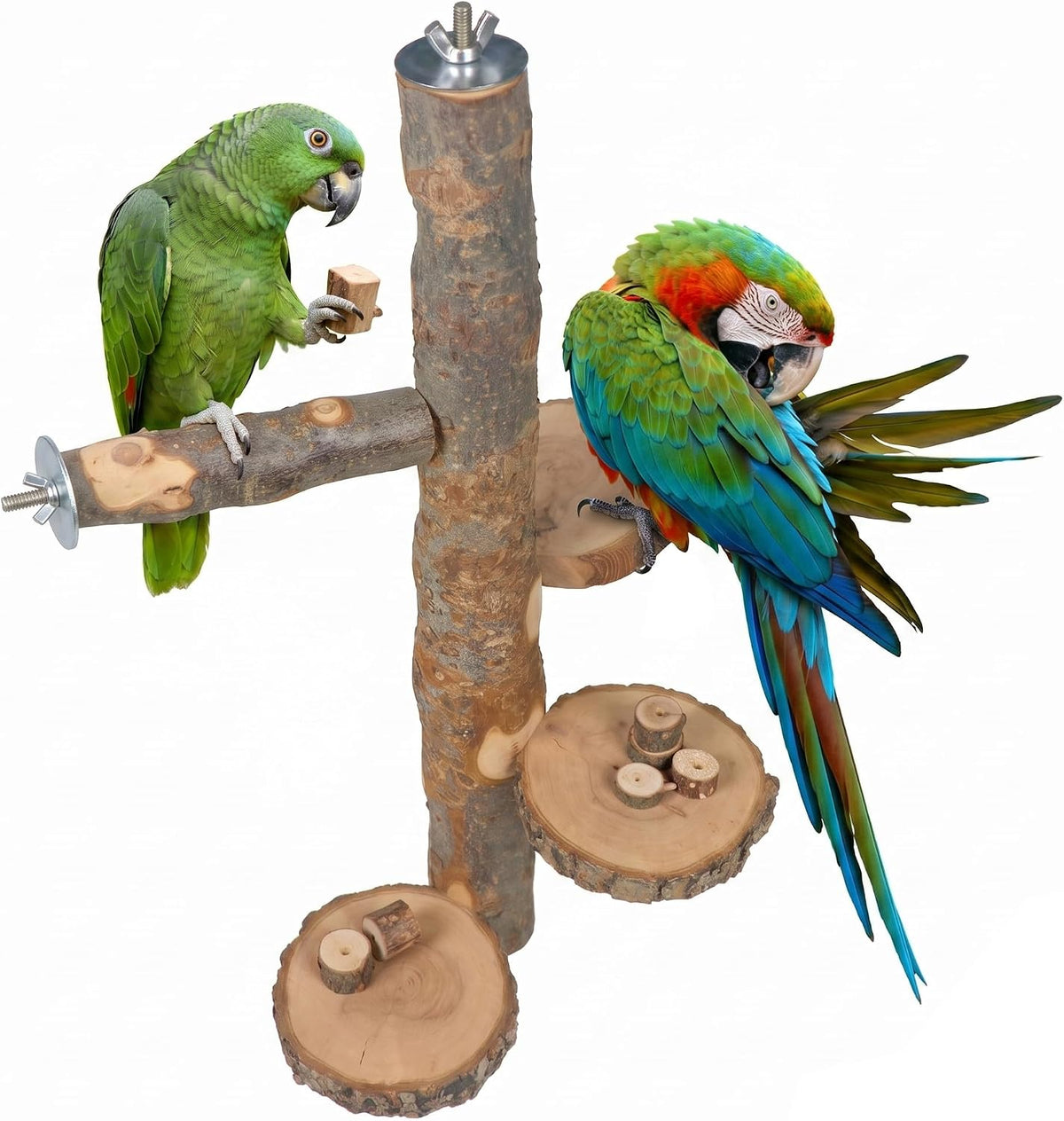 YKD Chinchilla Large Hanging Wooden Rotating Platform – Essentials for Birds - image 4