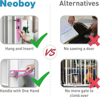 Neobay Cat Door Latch with Stabilizer - Pink 4 Packs - image 4