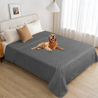 Waterproof Dog Blanket, Soft Reversible Throw for Couch & Bed Protection – Essentials for Dogs - Darkgrey+grey / 40x60 Inch (Pack of 1) - image 4
