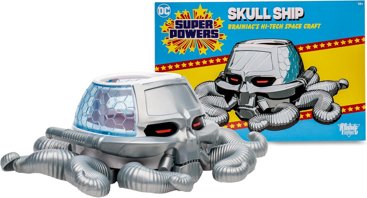 McFarlane Toys DC Super Powers Brainiac Skull Ship vehicle with moving tentacles - view 2