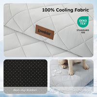 ZOMISIA Cooling Dog Bed for Crate - Grey / 47x29"(XXL-Crate) - image 2