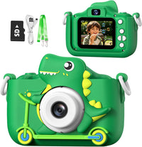 Goopow Kids Selfie Camera Toys for Girls Age 3-9 - Green
