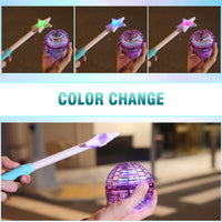 ATHLERIA Magic Flying Orb Ball, Boomerang Hover Balls - Flying Ball with Wand / Green - image 2