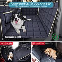 Lassie Dog Car Seat Covers for Back Seat with 2 Seat Belts - Black Hard Bottom / Truck - image 3