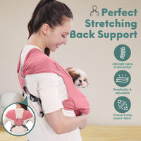 Supet Dog Sling Carrier for Small Pet - Pink / Regular - image 3