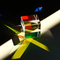 Colorful 20mm K9 Optical Crystal Glass Prism For Physics Teaching – Fun for Kids & Family - 20mm X-Cube - image 2