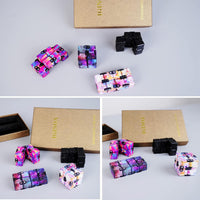 4 Packs Infinity Cube Toy Game for Kids and Adults - Multicolored - image 4
