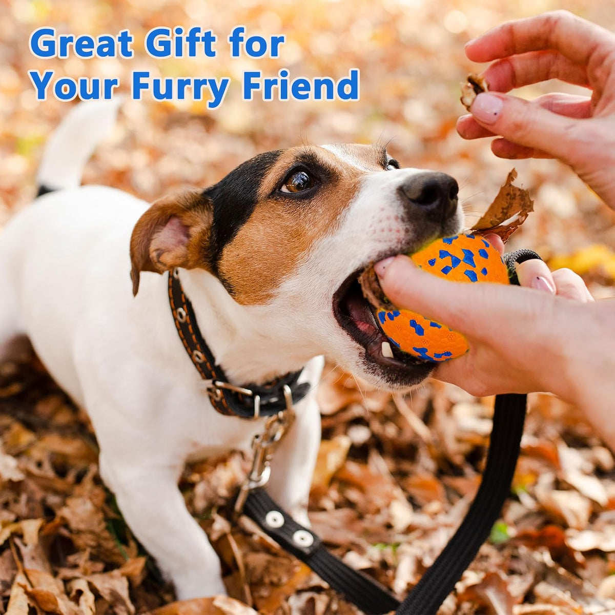 Dog Balls, Indestructible Dog Tennis Balls for Aggressive Chewers – Essentials for Dogs - Blue, Orange, White & Yellow (4-Pack) / Small (2.5" diameter) - image 4