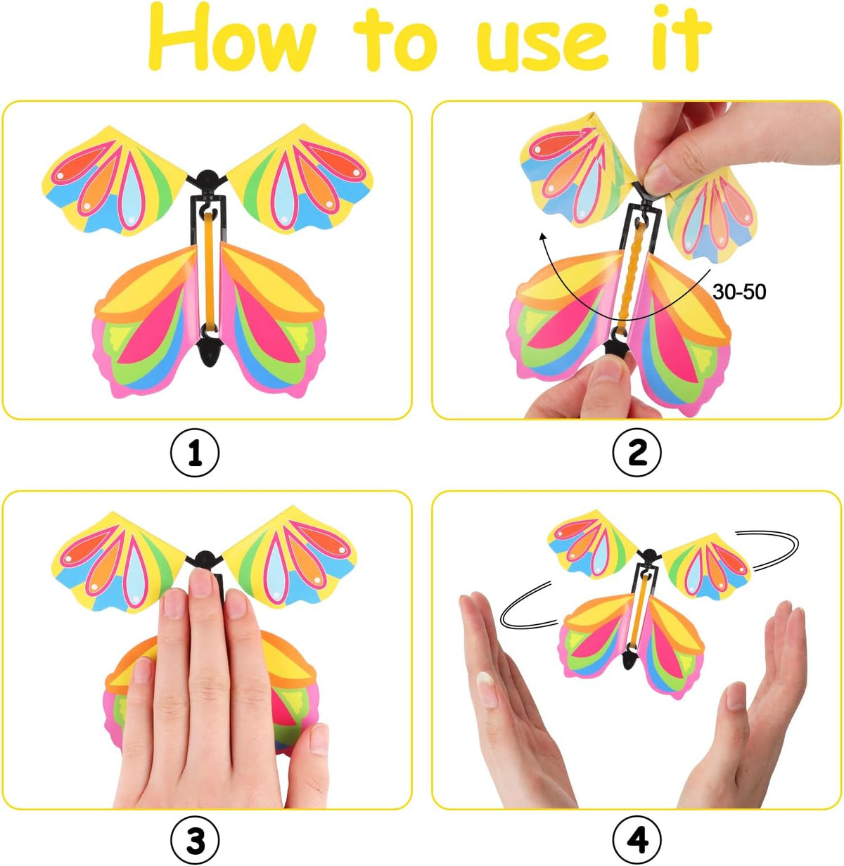 LOMIMOS 20PCS Flying Butterfly - 40pcs multicolored - image 4