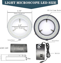 TreochtFUN 144 LED microscope ring light with dimmer control, black - view 5