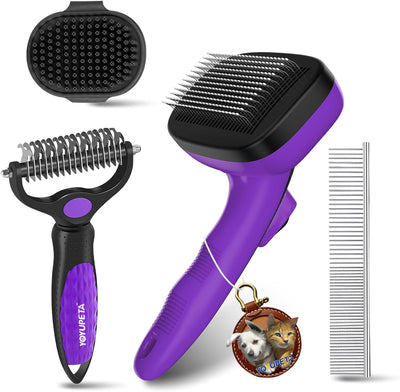 Dog Brush for Shedding, Dogs & Cats, Blue
