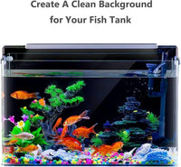 XCNO Black Aquarium Background Fish Tank Film, Static Cling - 31.5" x 15.7" In - image 3