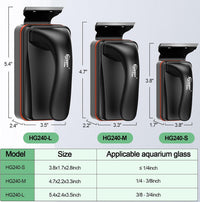 hygger Magnetic Aquarium Fish Tank Glass Cleaner - L - image 2