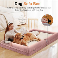 Orthopedic Dog Bed for Large Dogs - Pink / 44.0"L x 34.0"W x 6.5"Th - image 3