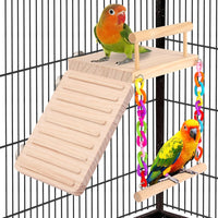 Kyouki Bird Perch Bird Cage Accessories Platform Swing