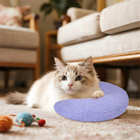 Cat Calming Pillow for Indoor Pet Soft Fluffy Neck Pillow – Essentials for Dogs - Purple / Peaches - image 4