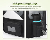 Pecute Pet Carrier Backpack, Large Cat Carrier Backpack, Expandable cat Backpack with Breathable Mesh for Medium Dogs Cats, or 2 Small Pets, Dog Backpack Carrier for Travel Hiking, Black