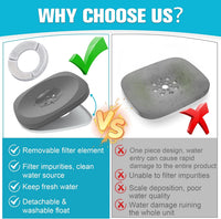 UPSKY 4L Dog Water Bowl No Spill Large Capacity Slow Drinking Water - 4 L / Gray - image 2