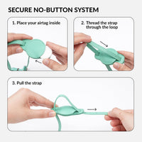 Soft Leather Cat Collar with Safety Elastic Strap - 6-7 Inch (AirTag Holder) / Lime Green - image 4