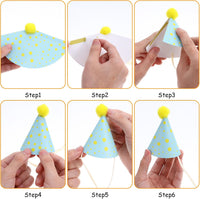 10pcs Colorful Mini Party Hats - Single color - image 3