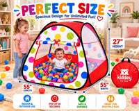 Kiddzery Toddler Ball Pit, Baby Ball Pit - Ball pit with 50 balls - image 2